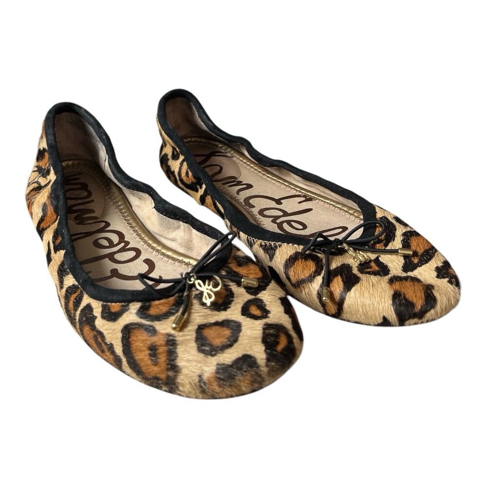 Sam Edelman Womens Felicia Slip-On Closed Toe Hair Ballet Flat Size 8 READ